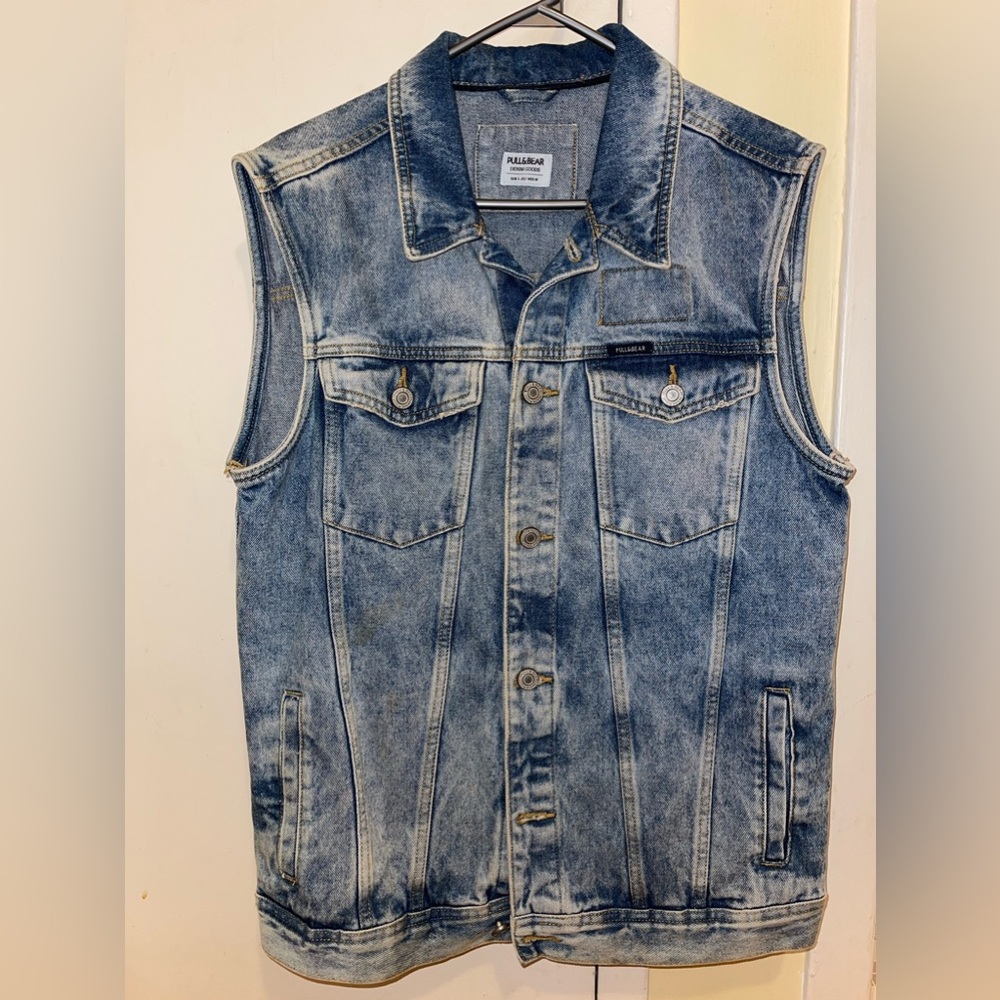 Men’s Denim Vest Pull&Bear